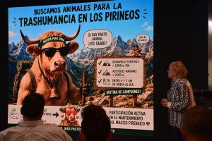 Pilar Santolaria, catedrática de Producción Animal en la EPS (Campus Huesca), durante su conferencia en la tercera sesión del ciclo.